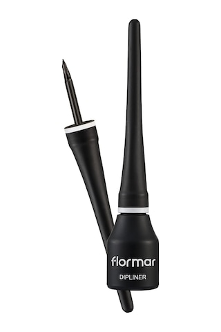 Flormar Yoğun Pigmentli Ince Keçe Fırçalı Yarı Mat Dipliner Siyah - Dipliner-000black-8690604330003 Diğer