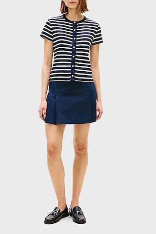 Tommy Hilfiger Bayan T Shirt Ww0ww48709 0x3 Lacivert-beyaz