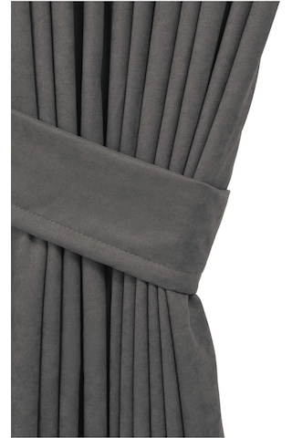 Cheap's Home Petek Dokulu Kadife Dokuma Sık 1 X 3 Pileli Fon Perde Antrasit