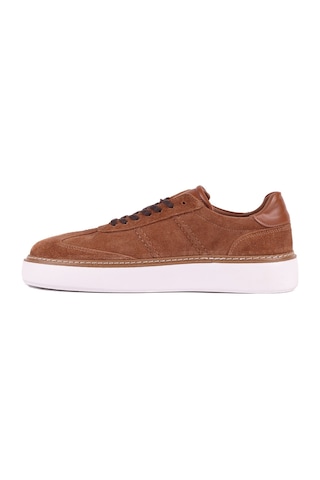 Shoetyle - Hakiki Süet Deri Taba Rengi Bağcıklı Günlük Erkek Ayakkabı - 250-3001-1593