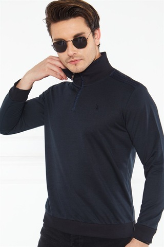 V4008 Dewberry Erkek Sweatshırt-lacivert Lacivert