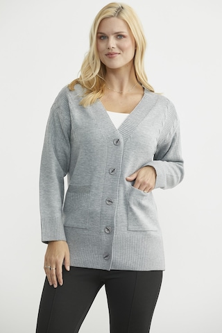 Sementa Oversize Cepli Triko Hırka - Gri Gri