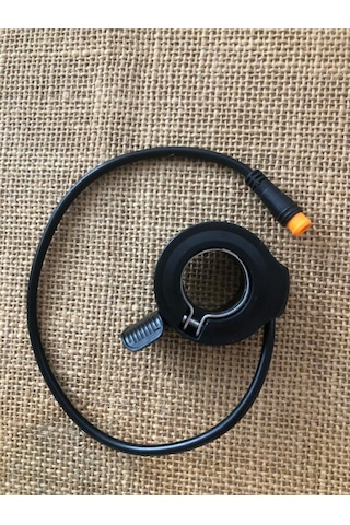 Elektrikli Bisiklet Gaz Kolu Hızlandırıcı Parmak El Gaz Kolu Rks, Kuba, Vb. E-bike 40cm Kablo Siyah