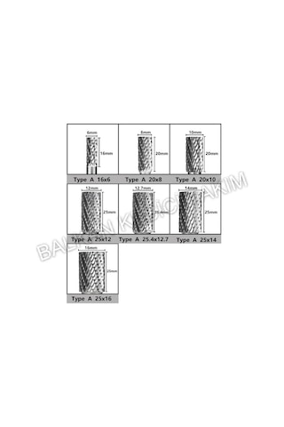 3MM KARBÜR KALIPÇI FREZE ELMAS TAŞLAMA FREZE UCU B TİPİ