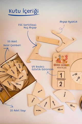İlkokul Matematik Eğitici Dört İşlem Ahşap Oyuncak Etkinlik Seti Kolay Öğrenme Rakam Bultak Çarpım