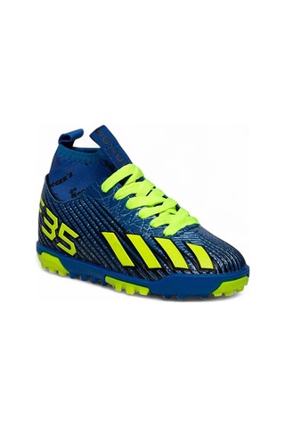 Celira Bys Mavi Sarı Erkek Çocuk Çoraplı Halısaha Ayakkabı Sarı
