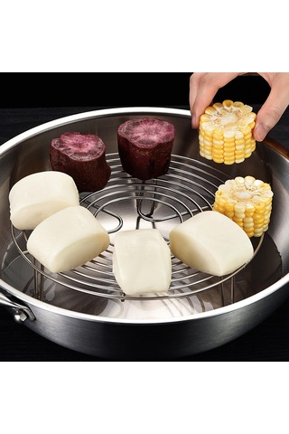 Homyl Yuvarlak Soğutma Rafı Pot Hava Fritöz Fırını 6.30-inç Gosterildigi Gibi Çok Renkli