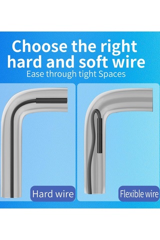 Endoskop Yılan Video Kamera İos Uyumlu Led'li 10 Metre 7 Mm Sert