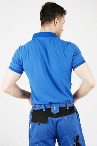 Uniprom Polo Yaka %100 Pamuk T Shirt Erkek Mavi Saks Mavi