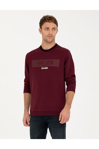 Pierre Cardin Erkek Bordo Sweatshirt 50279532-vr014 Bordo