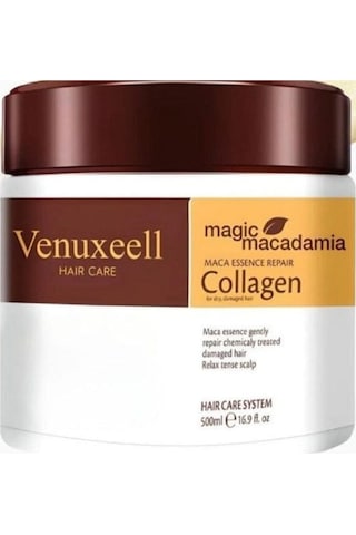 Venuxeell Kolajen Saç Bakım Maskesi Maca Özü Onarıcı Repair Argan Yağı Saç Maskesi 500 Ml