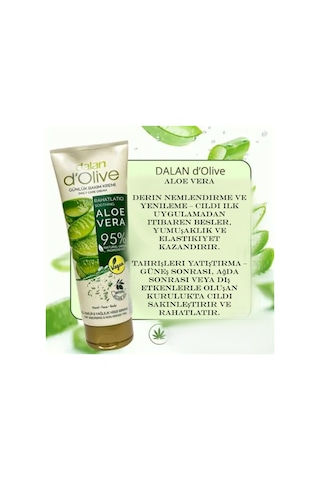 D Olive 250ml Tüp Krem Organik Aloea Vera Yağlı