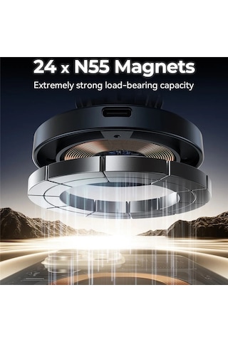 Joyroom Jr-zs50215w 2 İn 1 Magsafe Wireless Araç Tutucu Çok Renkli