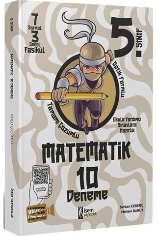 İsem Yayınları 5. Sınıf Matematik 10 Deneme