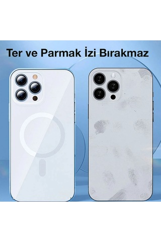 Baseus Crystal İphone 13 Pro Magsafe Silikon Kılıf + Tempered Ekran Koruyucu Set- 5775