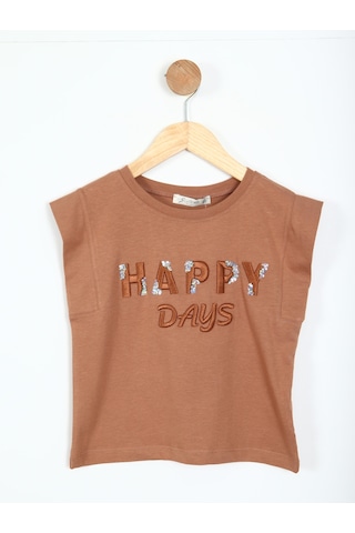 Xo Kids Kız Çocuk Tişört 5-9 Yaş 36011 Kahverengi