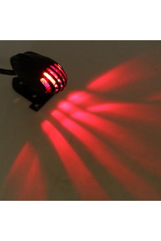 Suntek Chopper Bobber Black İçin Motosiklet Grill Tail Light Fren Gösterge Lambası