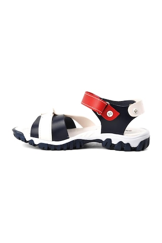 Ayakmod Şr60 Lacivert-beyaz-kırmızı Erkek Çocuk Comfort Sandalet 001