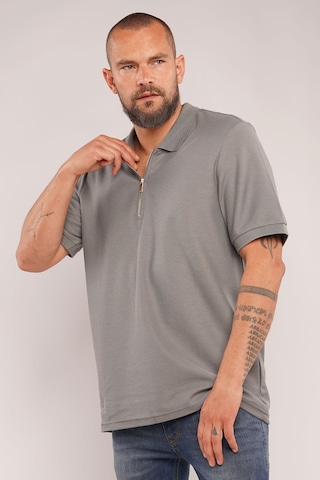 Gabria Fermuarlı Polo Yaka T-shirt Açık Haki