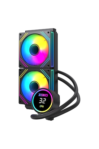 Zoko Twıst 240 Siyah 240mm Argb Fanlı Sıvı Soğutma 240 MM