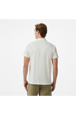 Nautica Erkek Ekru Classic Fit Polo Düz K55323t Krem