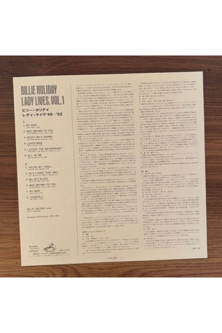 Billie Holiday The Lady Lives Vol.1