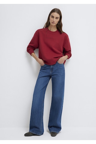 Mavi - Mavi Denim Baskılı Kırmızı Sweatshirt 1s10525-70424 Kırmızı