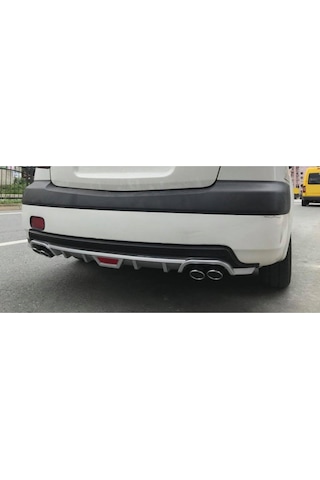 Volkswagen Bora Uyumlu Body Kit Difüzör 4 Çıkış Yuvarlak Gri Model 1