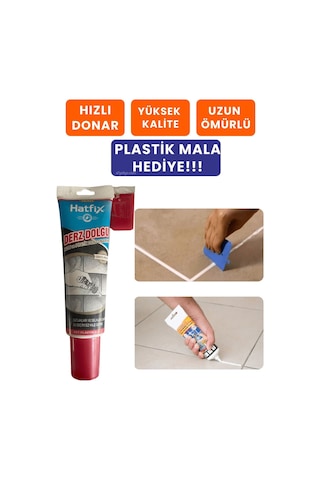 Hatfix Gaga Uçlu Hazır Derz Dolgu Seramik Fayans Arası Beyaz Derz Kaplama Cilası 1 Adet
