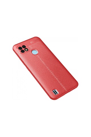 Realme C21 Kılıf Auto Focus Kapak - Kırmızı Renk
