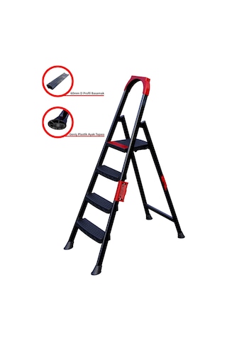 Anka Plus 3+1 Basamaklı Metal Merdiven