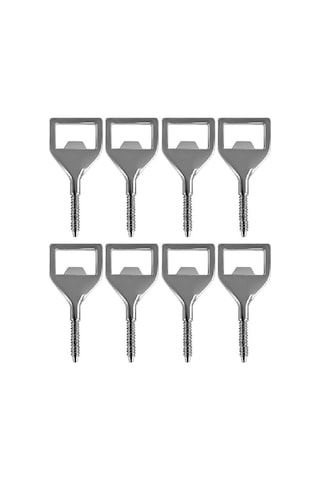 Gatherco Metal Şişe Açacağı Kitleri 8'li Paket Boş Paslanmaz Çelik Açacak Eki Kendin Yap Metal Bira Açacağı Kare Açacak Diğer