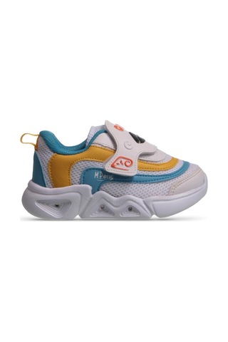 M.P One MP One Glowstep Bebek Velcro Beyaz-mavi Sneaker-beyaz - Mavi 21 Beyaz - Mavi