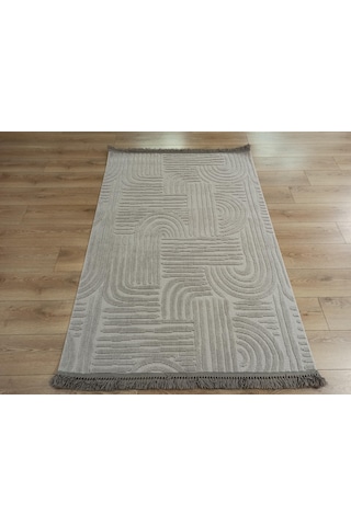 Çam Halı Talya Ty06 Gri Koridor Halısı Kesme Yolluk Mutfak Halısı Modern Salon Halısı