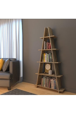 Seswood Seshome Ahşap Desen Kitaplık Ve Dekor Ürünü