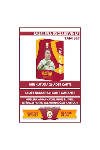 Galatasaray Fernando Muslera Exclusive: Fm1 Tam Set Koleksiyon Kartları - Kutu