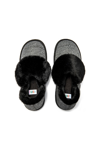 Martha Kadın Peluş Ev Botu Siyah 37/41 Siyah