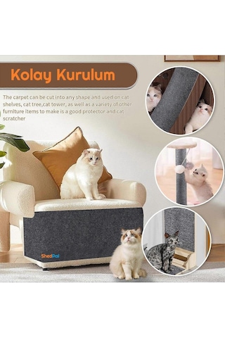 Shed Pal Yapıştırılabilir Kedi Tırmalama Matı