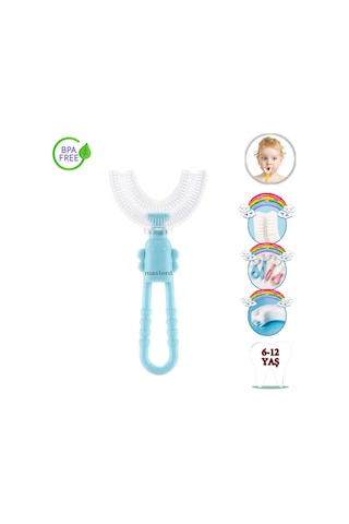 Mas Lord U Tipi Yeni Nesil Diş Fırçası - Mavi - Kelebek Model  6-12 Yaş
