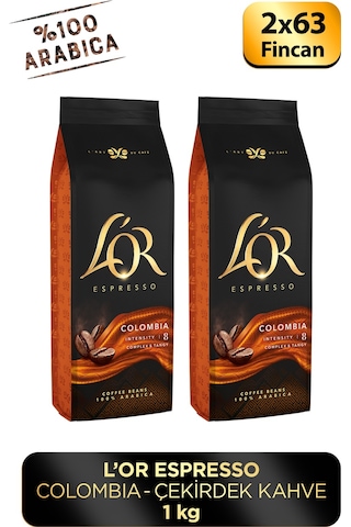L'or Espresso Colombıa Çekirdek Kahve 2 x 500 G