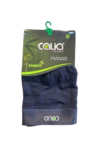 Erkek Yumuşak Kaliteli Bambu Boxer Lacivert