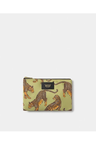 Wouf Avo Leopard Kadın El Çantası Pp260037 21,5x13,5x1 Cm Yeşil