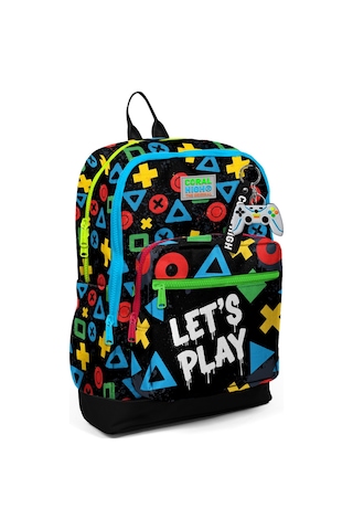 Coral High Kids Siyah Lets Play Desenli 3 Lü Okul Çanta Seti Set0133214