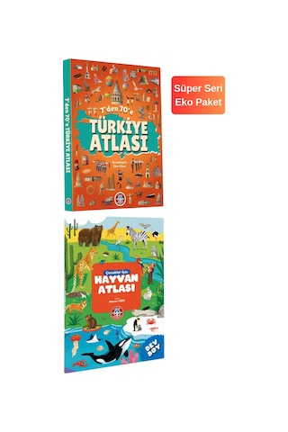 Çocuk Akademi Atlas Serisi - 7'den 70'e Türkiye Atlası - Hayvan Atlası