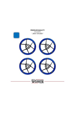 Taycan Style 17 İnç Motosiklet Jant Sticker Seti Naked & Racing Uyumlu 15880325