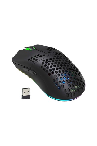 Hxsj T66 Rgb 2.4g Kablosuz Oyun Faresi Rgb Aydınlatmalı Şarj Edilebilir Ayarlanabilir Dpı Ergonomik Fare