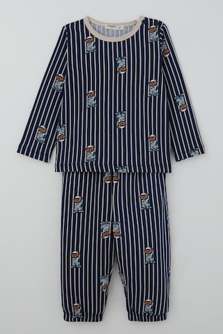 Breeze Erkek Bebek Pijama Takımı Sevimli Ayıcık Figürlü 9 Ay-3 Yaş, Lacivert Lacivert