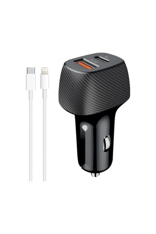 Hızlı Araç Şarj Cihazı 38w Usb Ve Pd Girişli