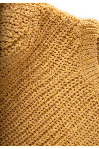 Cigit Bisiklet Yaka Selanik Triko Kazak 2-8 Yaş Hardal Sarı Hardal Sarı