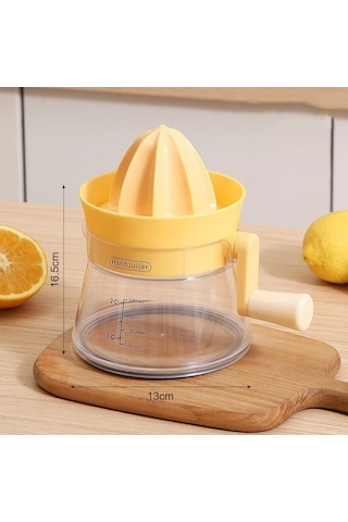 Pazly Cbtx Ev Manuel Meyve Sıkacağı Küçük Sarı Model, Mutfak El Krank Meyve Sıkacağı Sarı